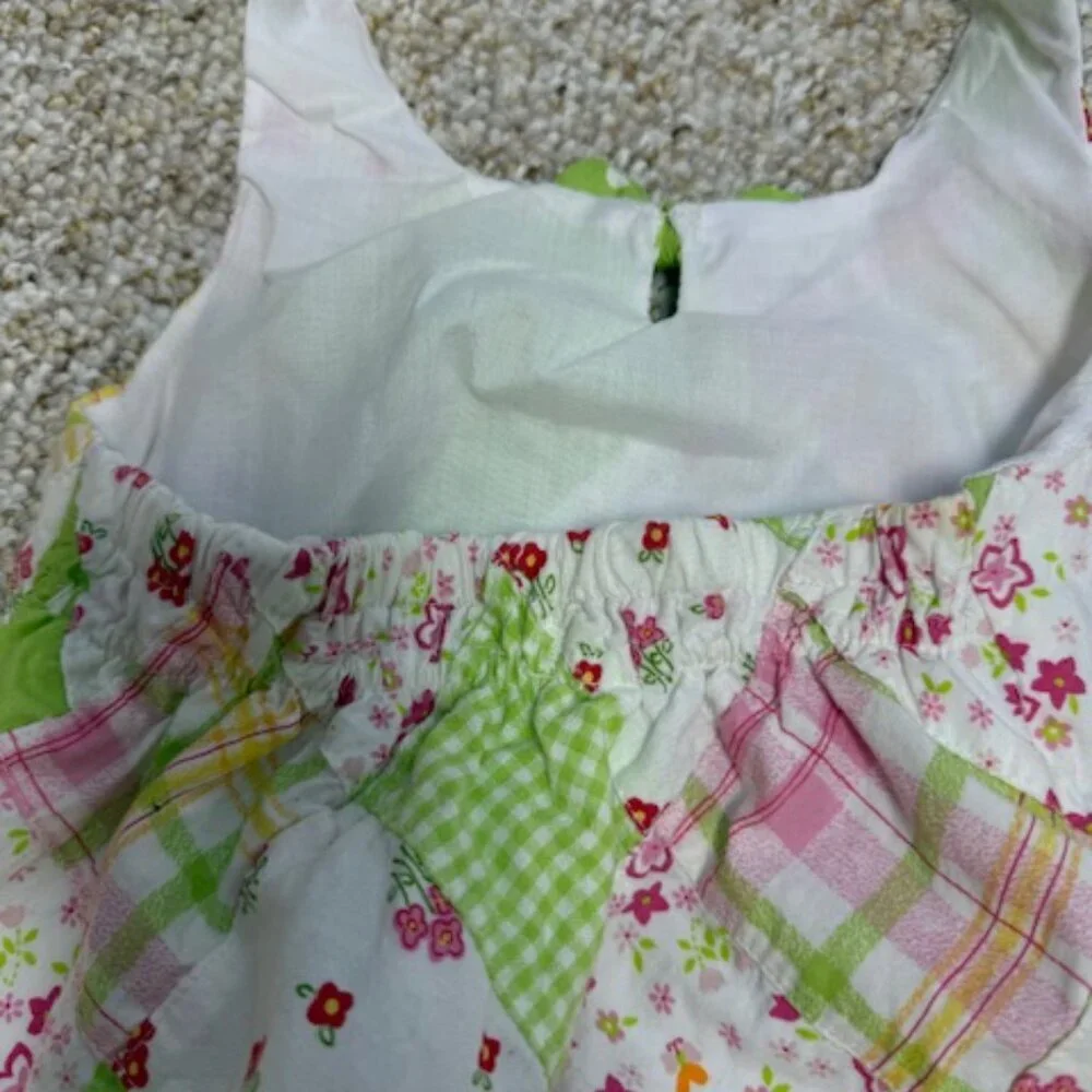Iris & Ivy Patchwork Floral Sundress Little Girls Sz 4 Halter Top Easter Spring